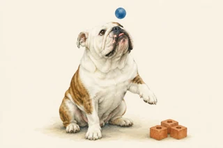 Planck siguiendo una pelota azul